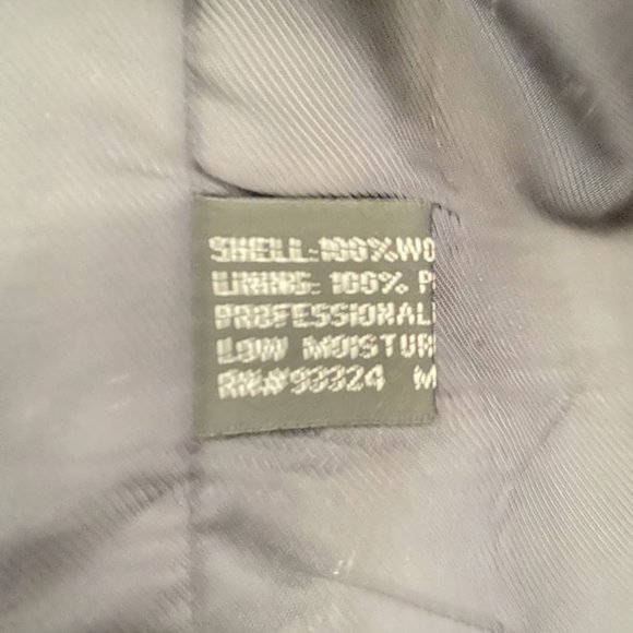 Adolfo International Men 100% Wool Blue Pinstriped Blazer Jacket Size 46R 40W - Picture 12 of 13